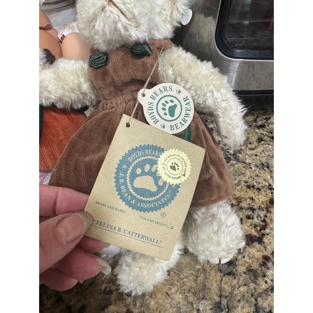 Felina Catterwall - Boyd's Bears Fall Pumpkin Teddy Bear Collectibles